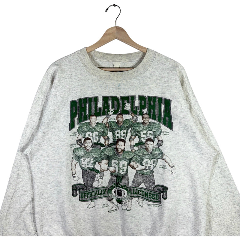 Vintage Philadelphia Eagles Roster NFL Crewneck