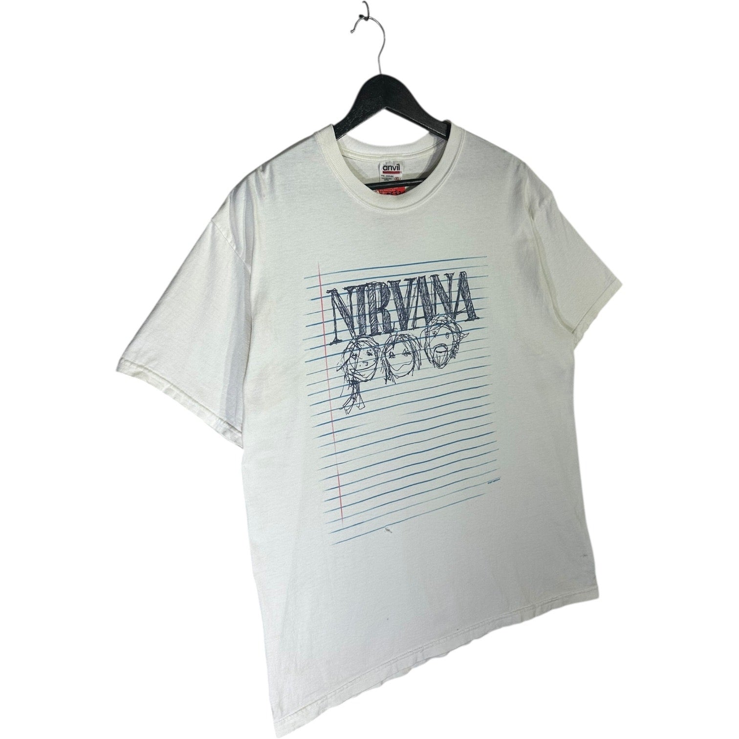 Vintage Nirvana Notebook Doodle Band T-Shirt