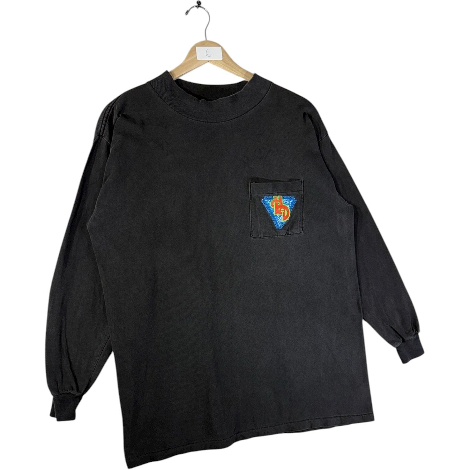 Vintage Harley Davidson Graphic Pocket Long Sleeve T-Shirt