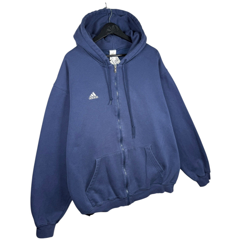 Vintage Adidas Drawstring Full Zip Hoodie