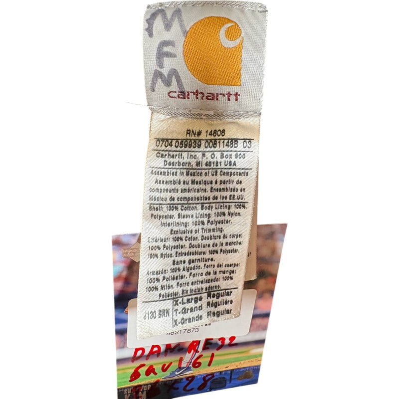 Vintage Carhartt Insulated Active Jac Hoodie Full Zip Jacket