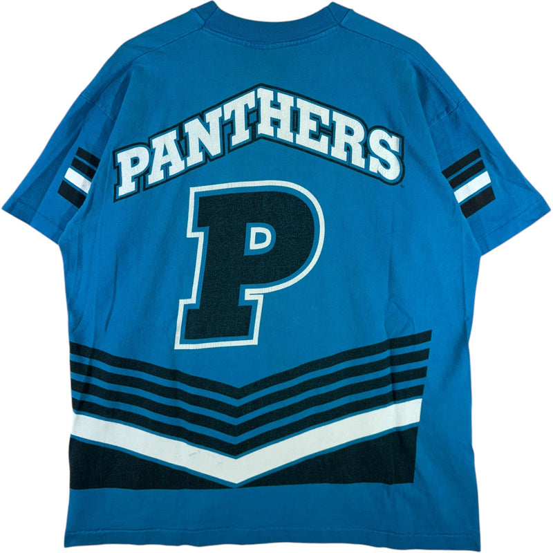 Vintage Carolina Panthers Team Logo Jersey Style NFL Tee