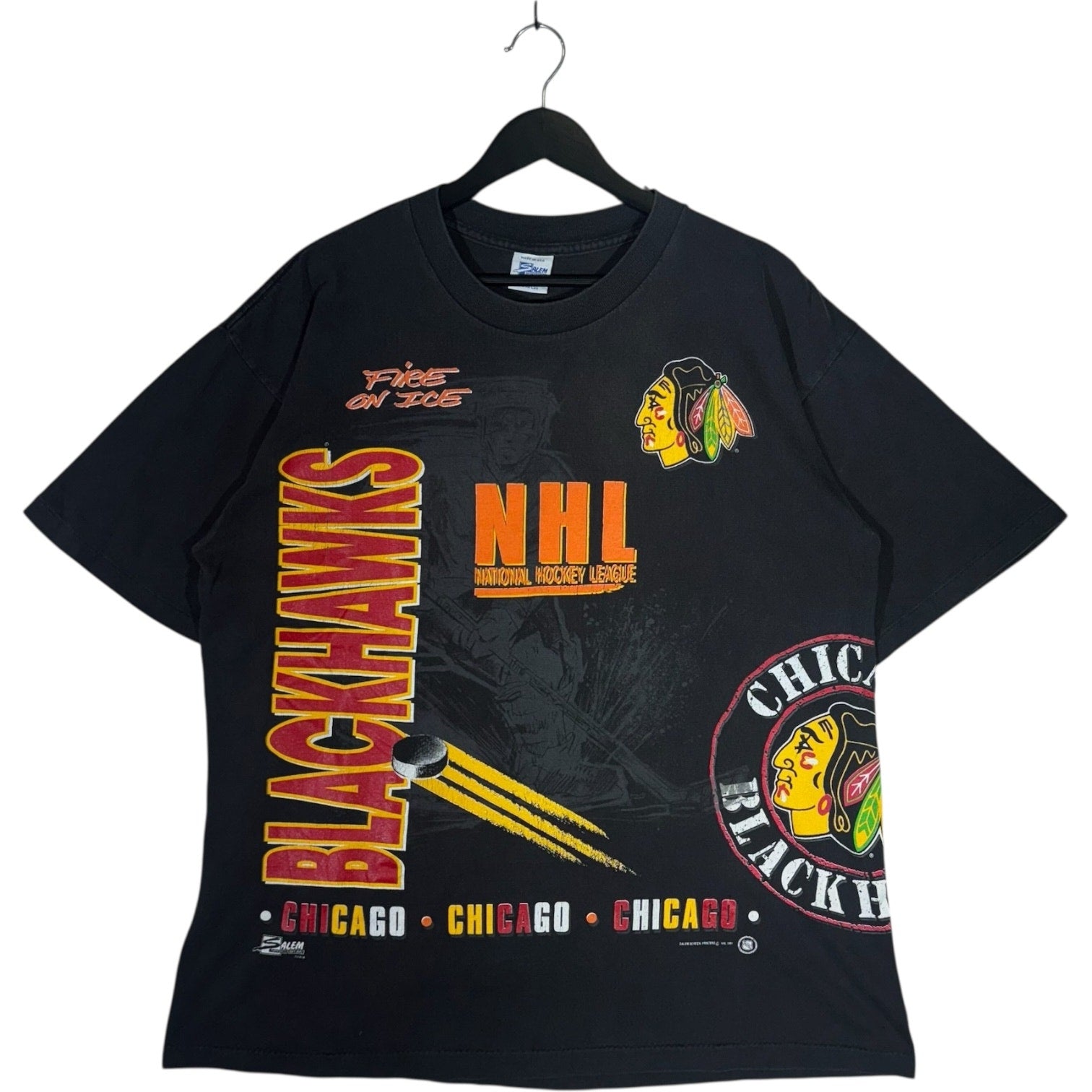 Vintage Chicago Blackhawks AOP Tee