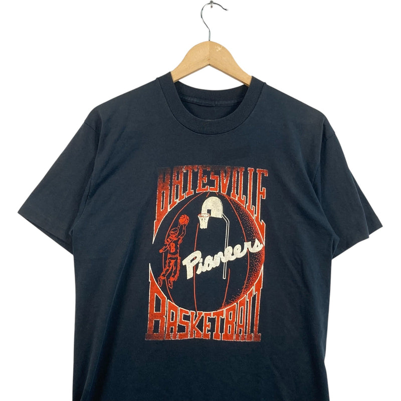 Vintage Batesville Pioneers Basketball Spellout Silhouette Tee