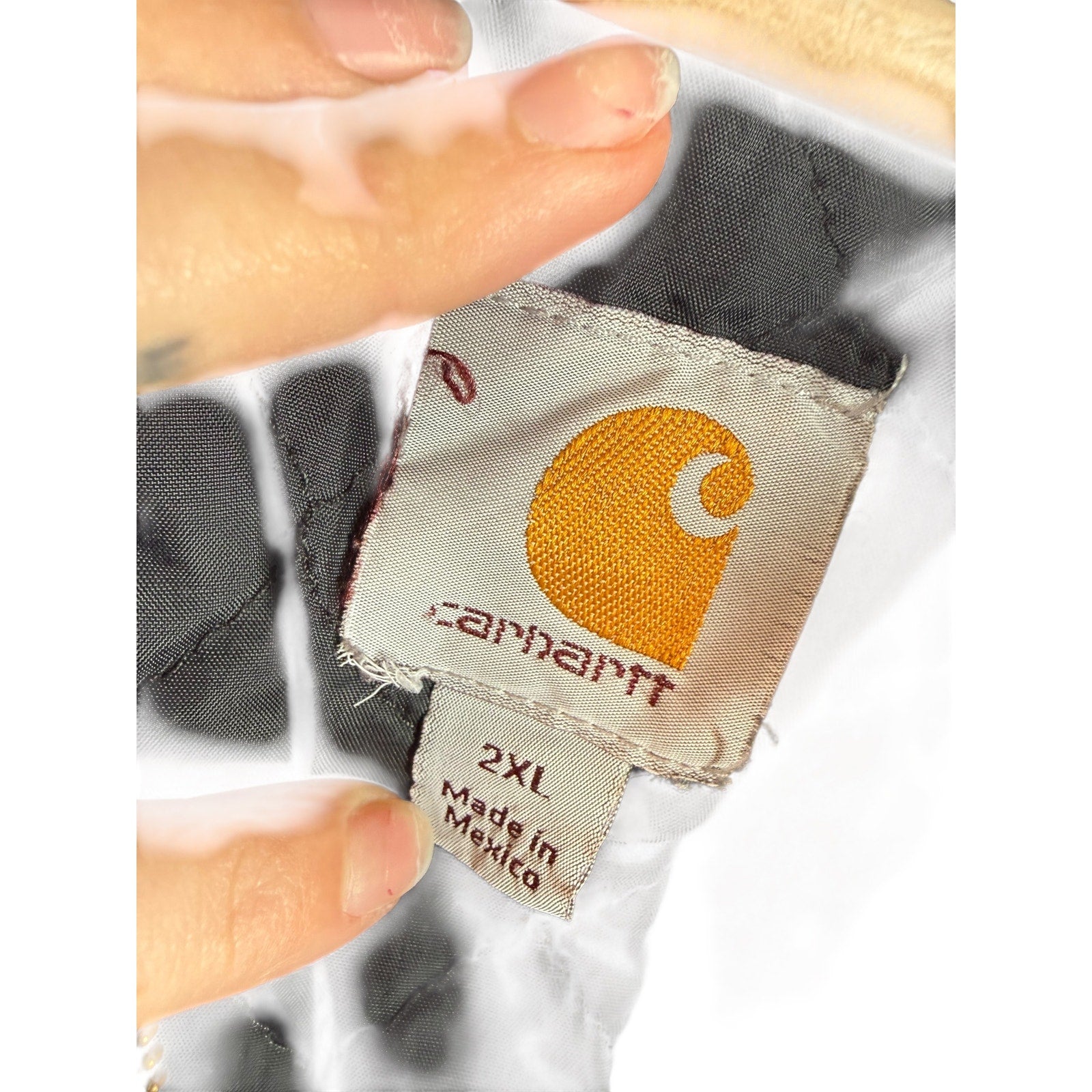 Vintage Carhartt Thermal Full Zip Hoodie