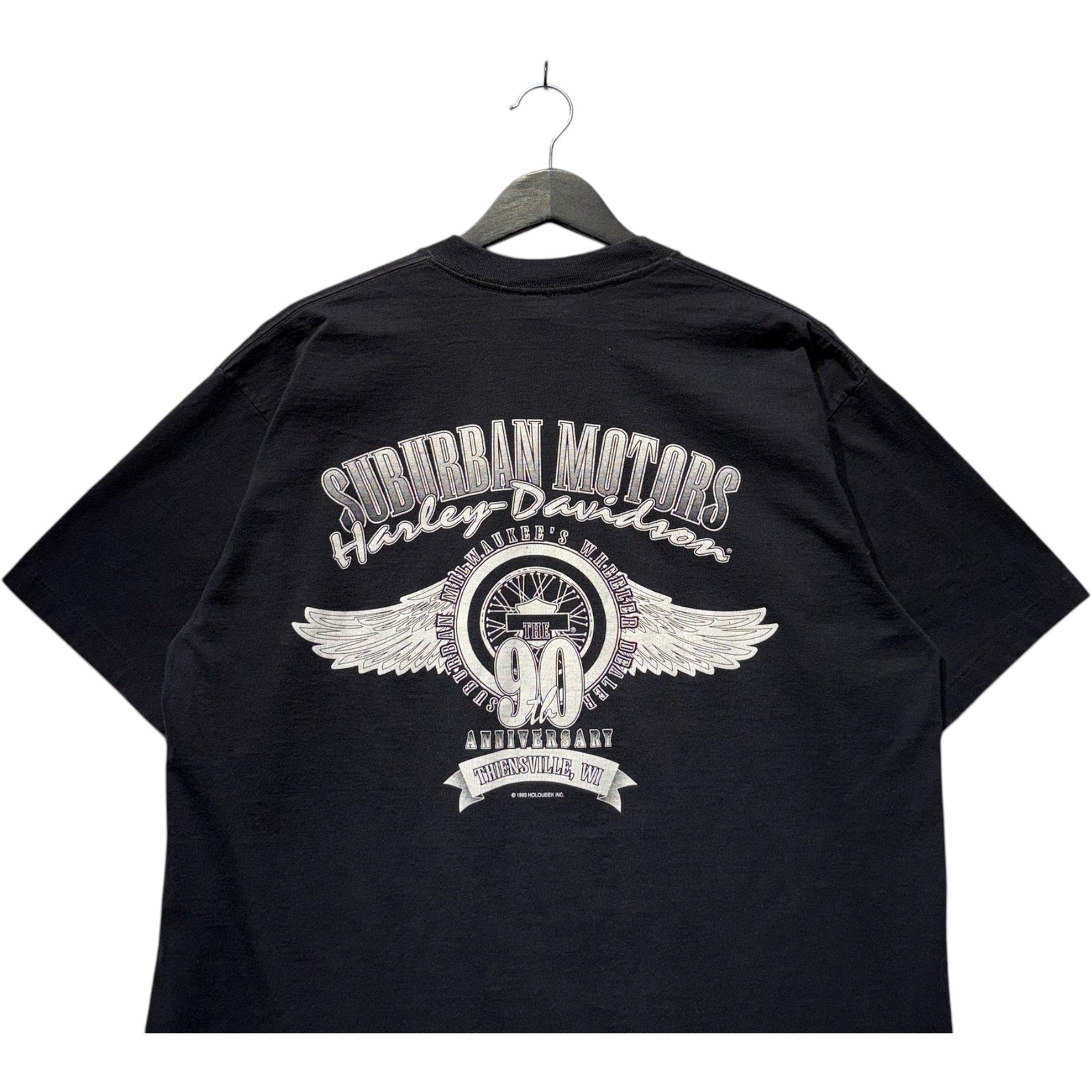 Vintage Harley Davidson Suburban Motors 90th Anniversary Tee
