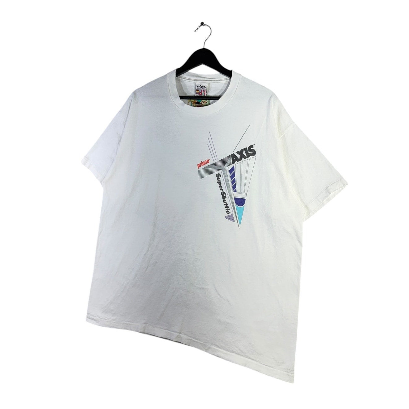 Vintage Prince Axis Racquets & Super Shuttle Tennis T-Shirt