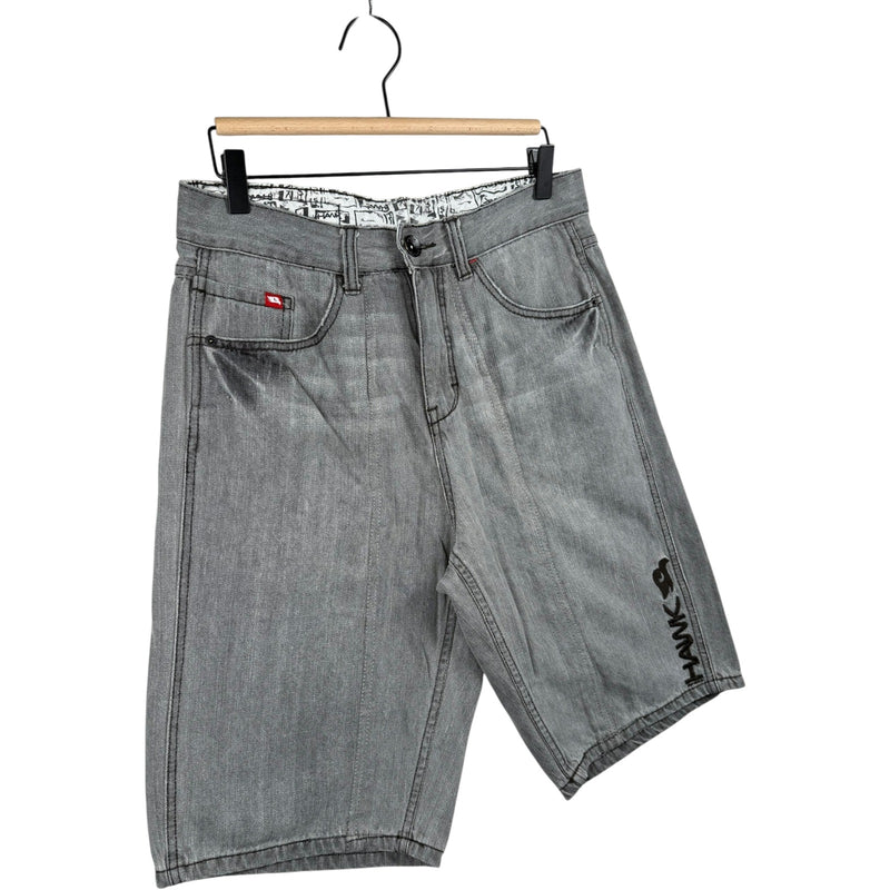 Vintage Hawk Embroidered Denim Shorts 32