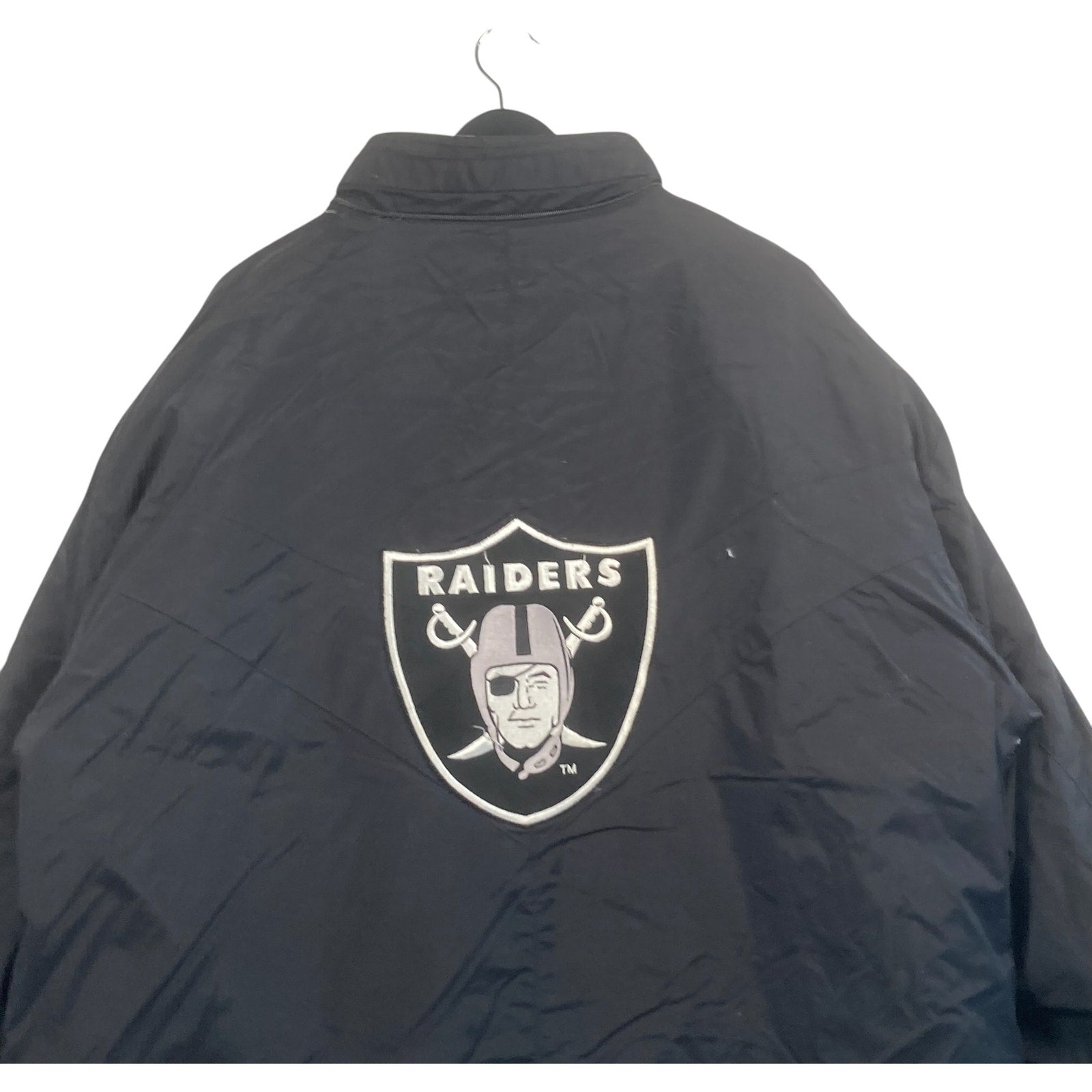 Vintage Oakland Raiders Logo NFL Puffer Jacket