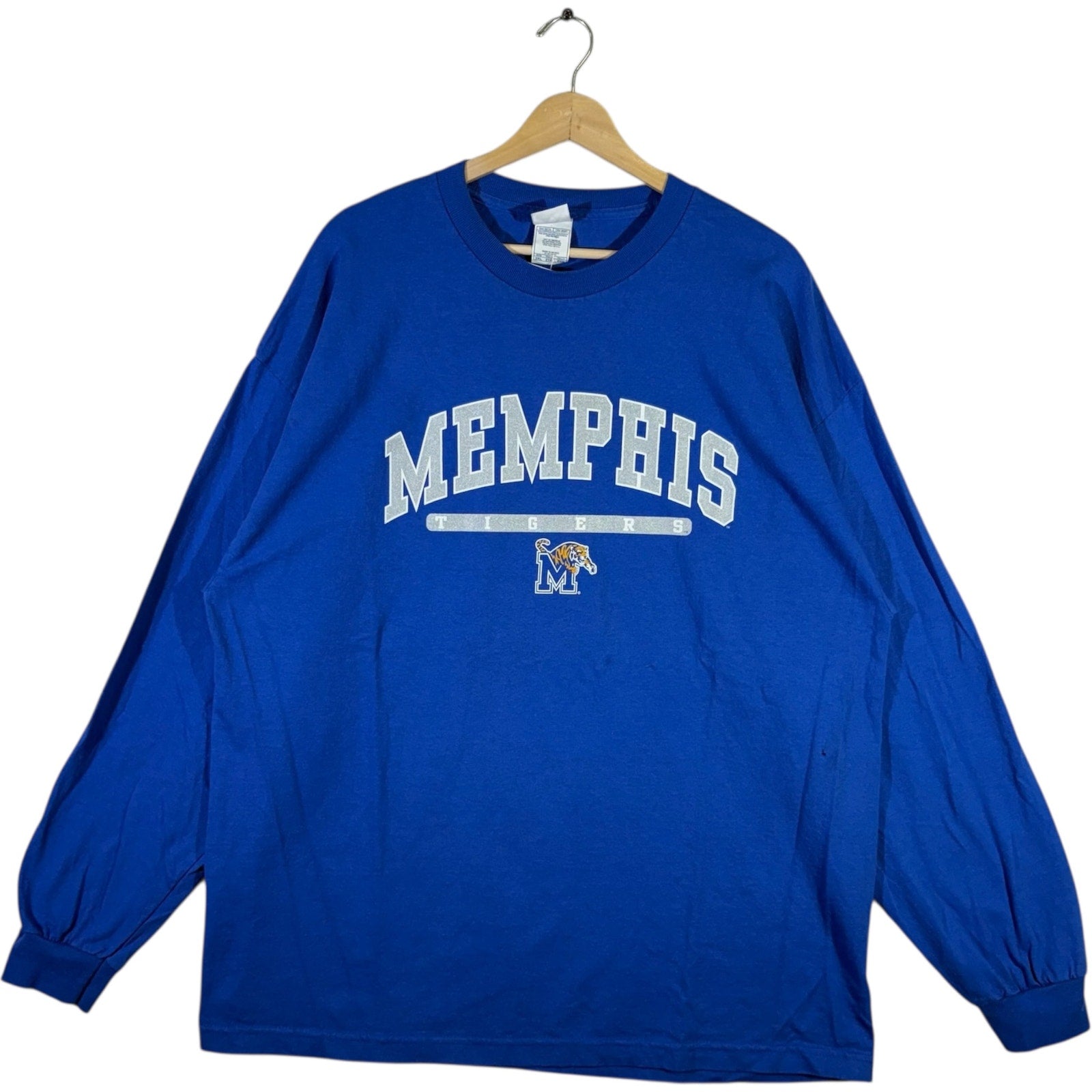 Vintage University Of Memphis Tigers Long Sleeve