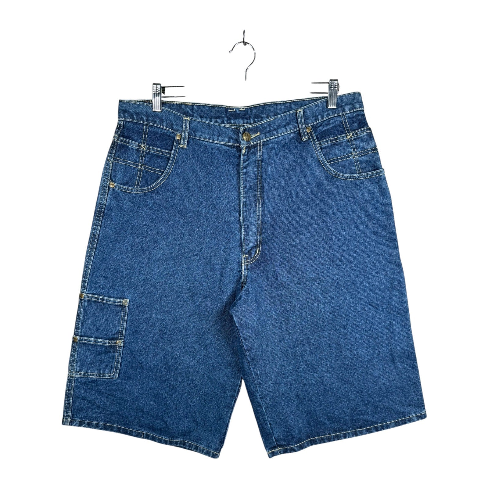 Vintage Urban Workwear Carpenter Denim Shorts 36