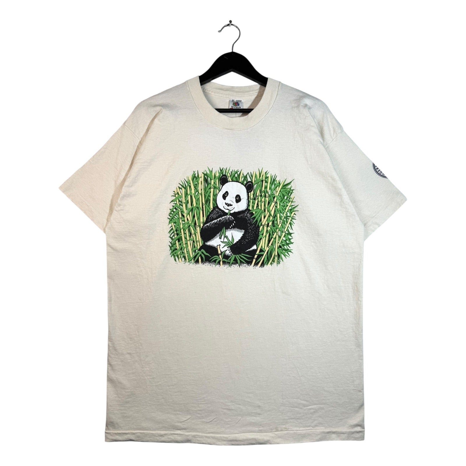 Vintage Panda Bamboo Graphic T-Shirt