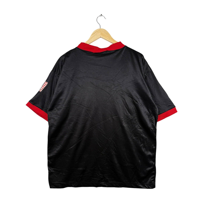 Vintage USA Spellout Short 1/4 Button Sleeve Polo