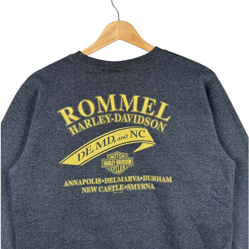 Vintage Harley Davidson Rommel DE MD NC Crewneck