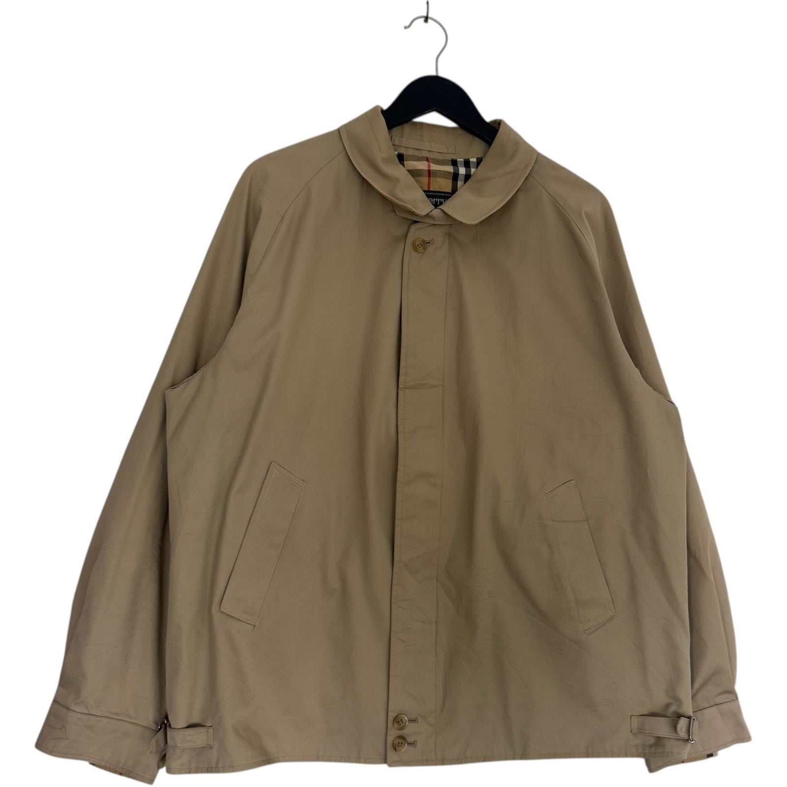 Vintage Burberry Plaid Lining Light Jacket