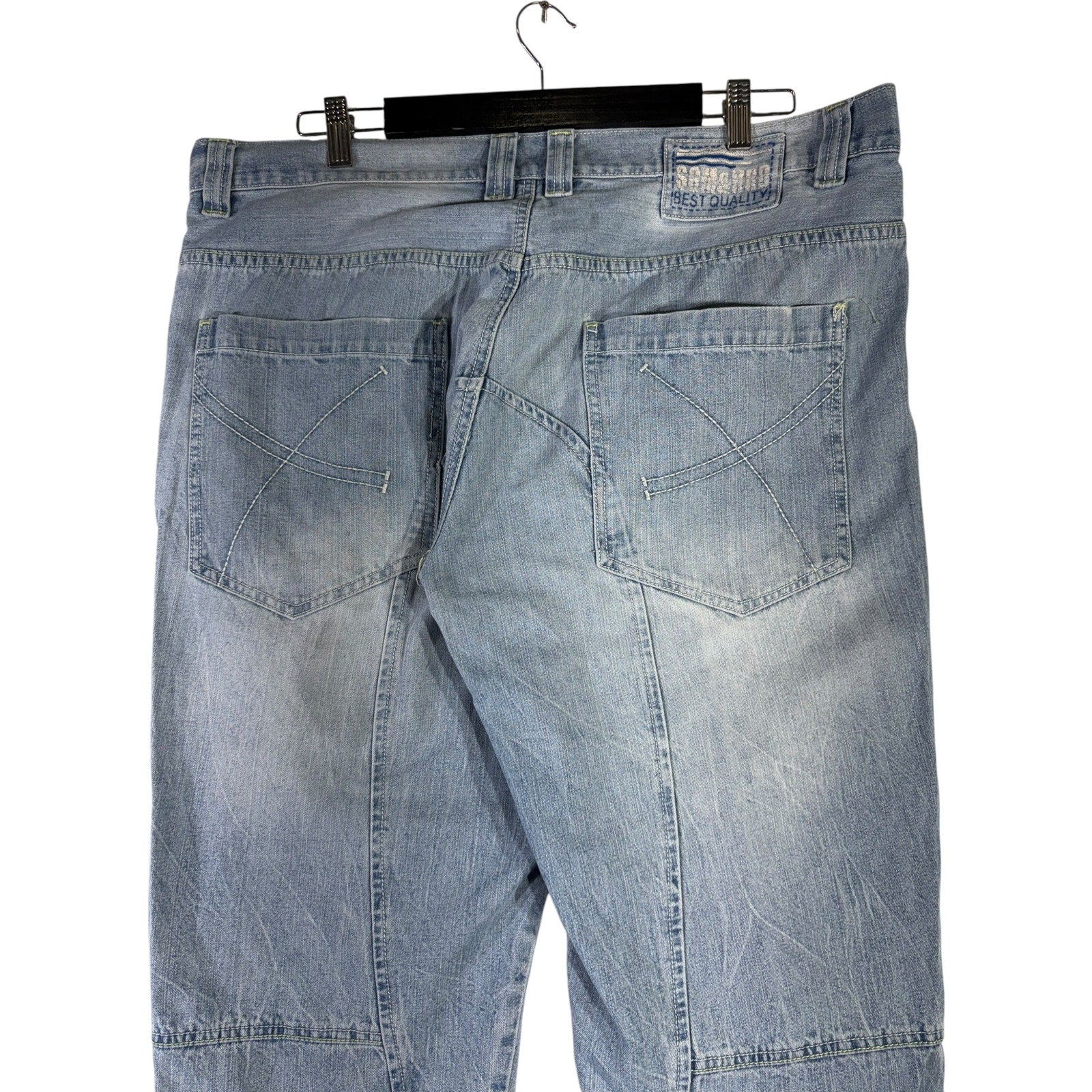Y2K Double Knee Denim Shorts 40x18