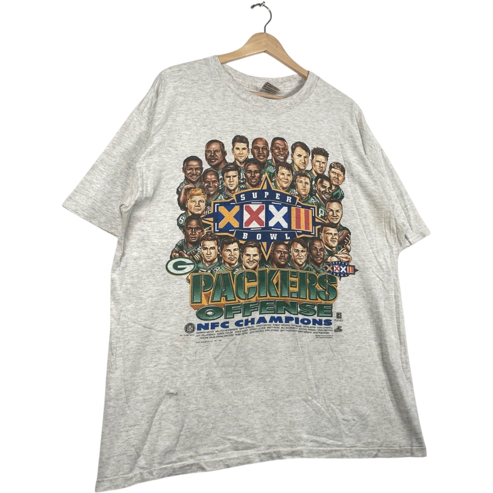 Vintage Green Bay Packers Super Bowl XXXI Champions 1997 Tee
