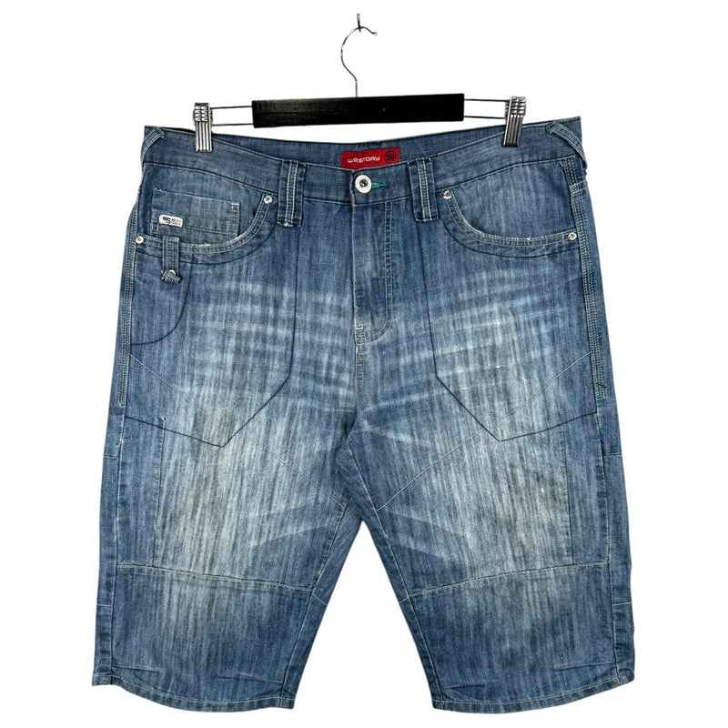 Vintage Westory Utility Denim Shorts 36