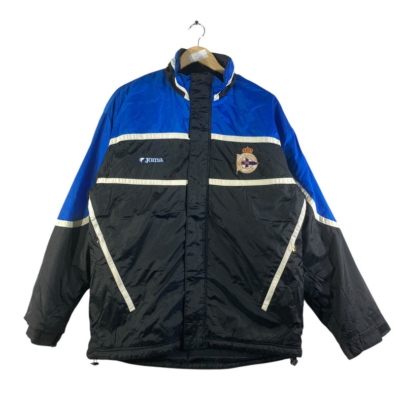 Vintage Deportivo La Coruña Joma Soccer Bench Coat Jacket