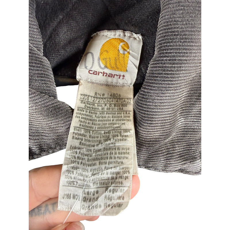 Vintage Carhartt Sandstone Quilted Fleece Lined Bomber Jacket