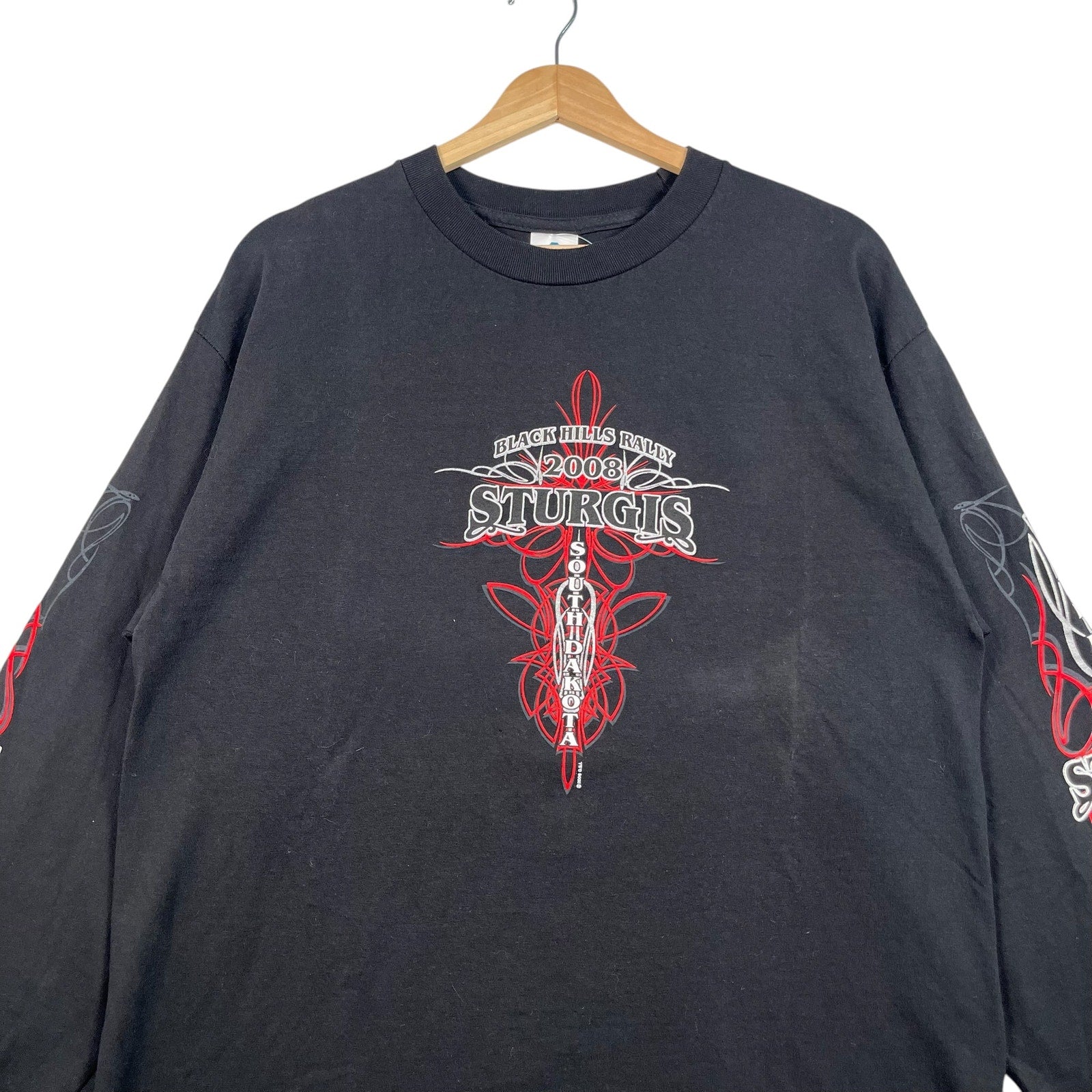 Vintage Black Hills Rally Sturgis Long Sleeve 2008 L