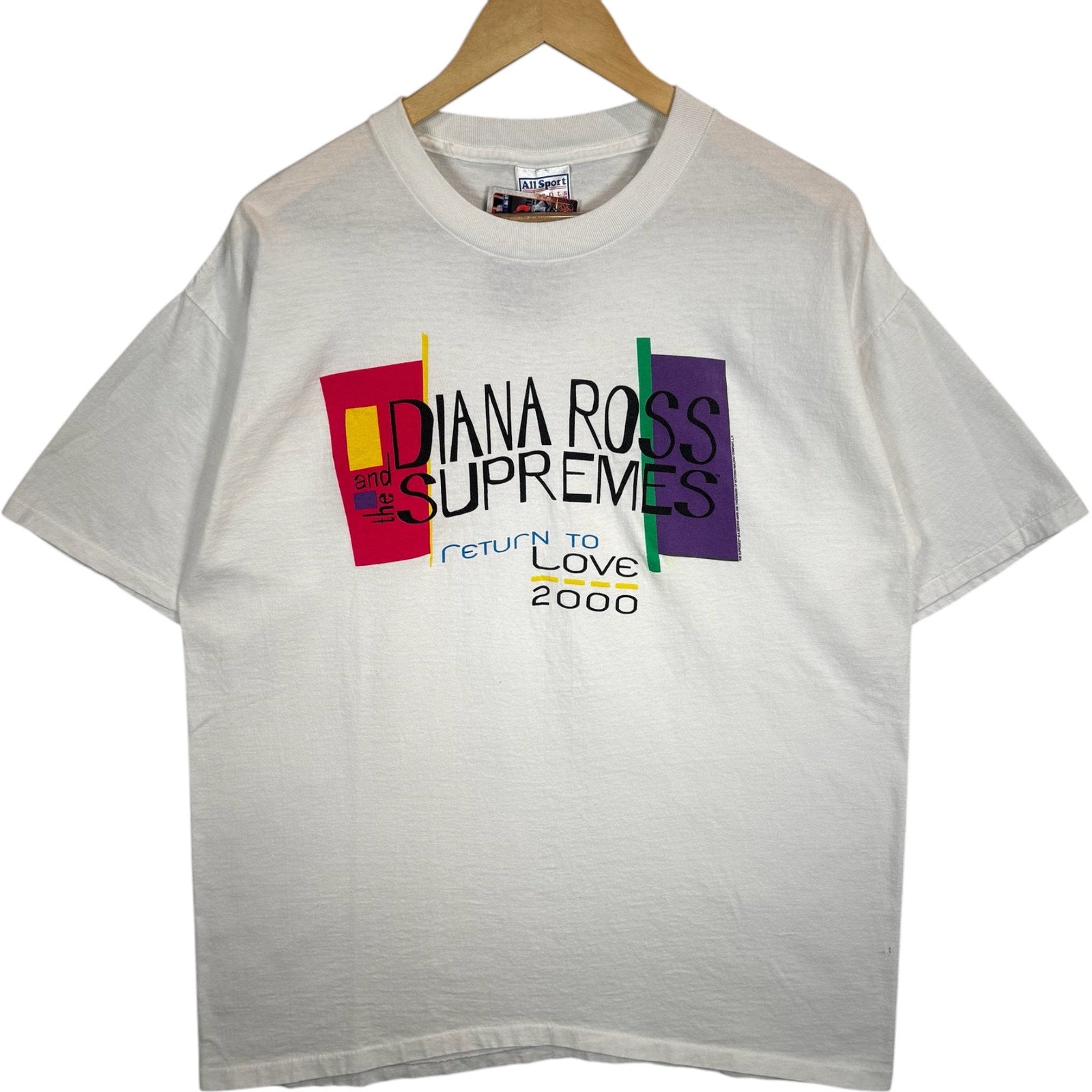 Vintage Diana Ross & The Supremes Return to Love Tour Tee 2000