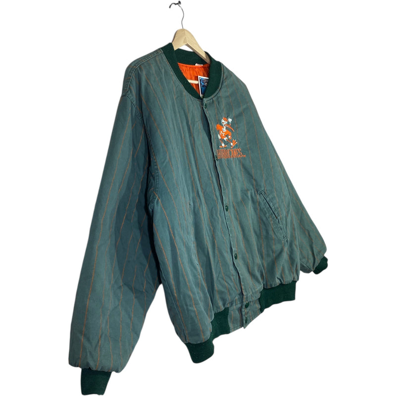 Vintage Miami Hurricanes NCAA Bomber Jacket