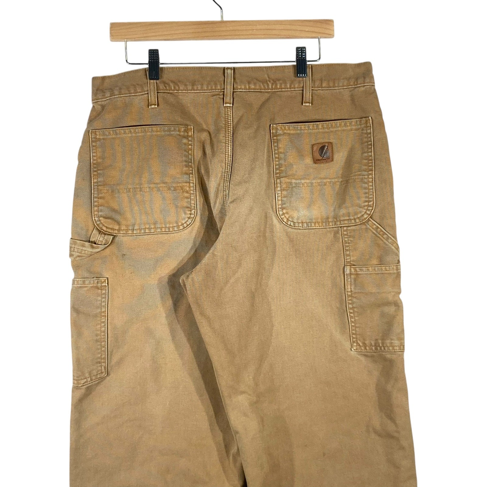 Vintage Carhartt Flannel Lined Carpenter Pants Men's 35x32