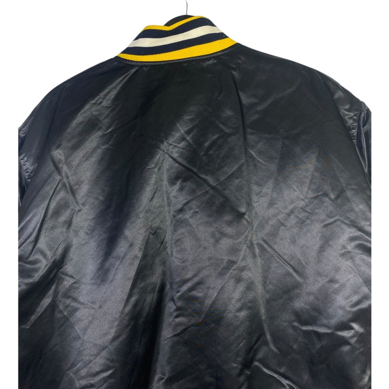 Vintage Starter Colorado Satin Snap Button Bomber Jacket