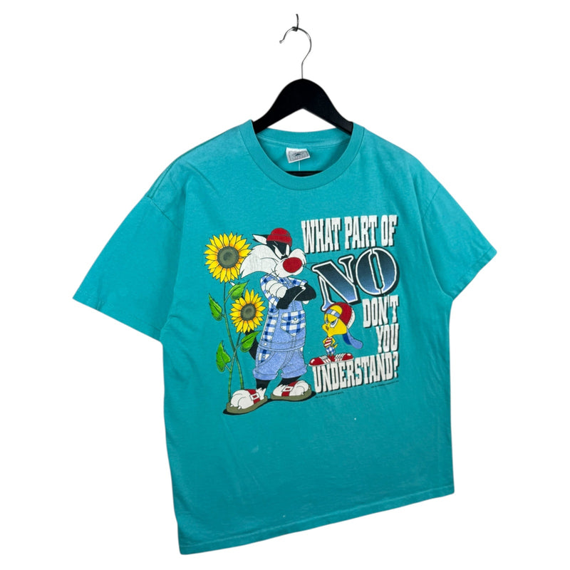 Vintage Looney Tunes Sylvester & Tweety “What Part of No” T-Shirt