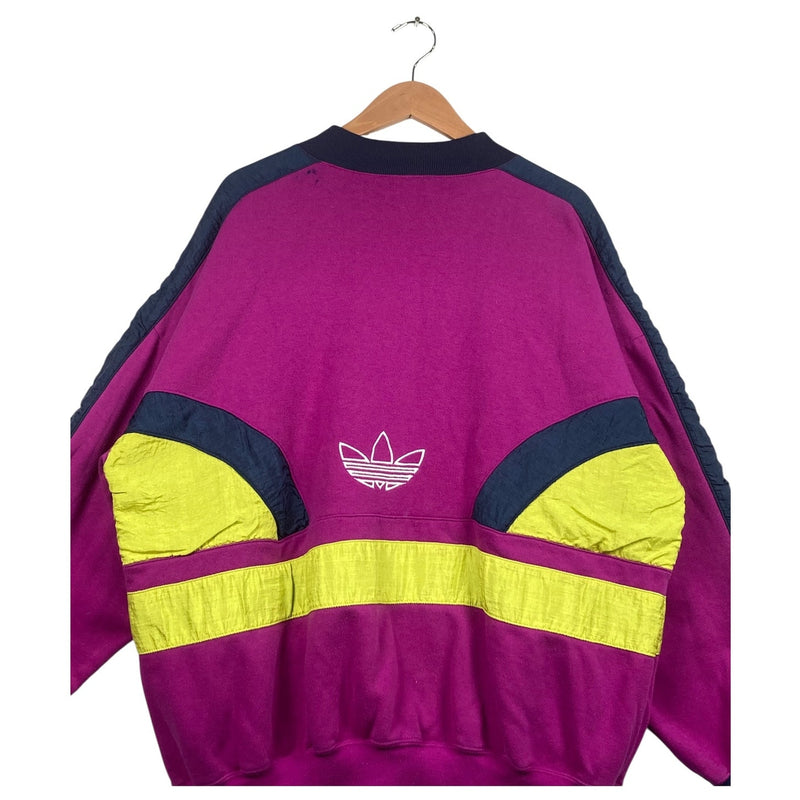 Vintage Adidas Team Logo Colorblock Crewneck