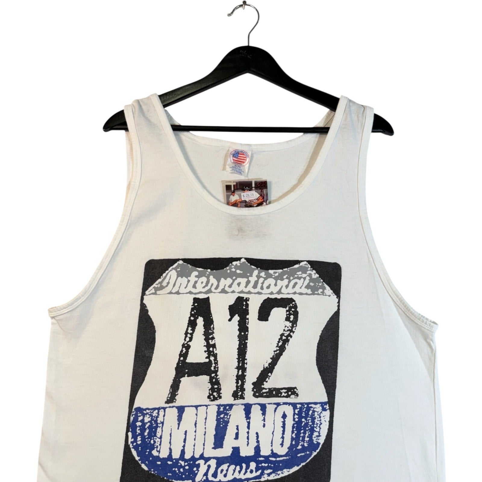 Vintage International A12 Milano News Tank Top