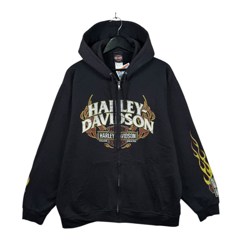 Vintage Harley Davidson Viking Land Baxter Graphic Hoodie