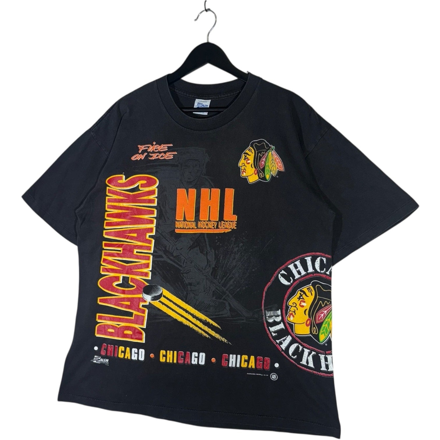 Vintage Chicago Blackhawks AOP Tee