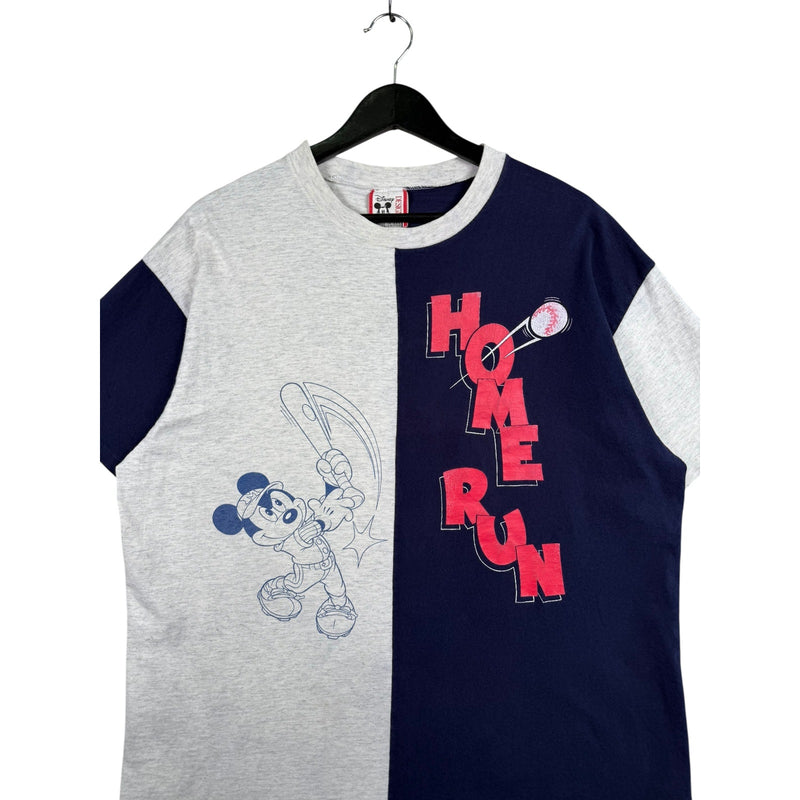 Vintage Disney Mickey Mouse Home Run Graphic T-Shirt