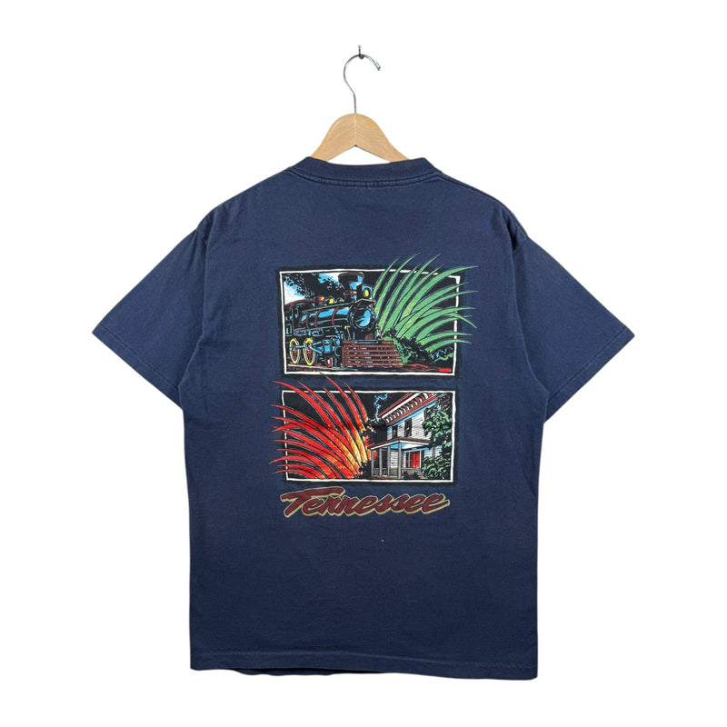 Vintage Tennessee Train House Graphic T-Shirt