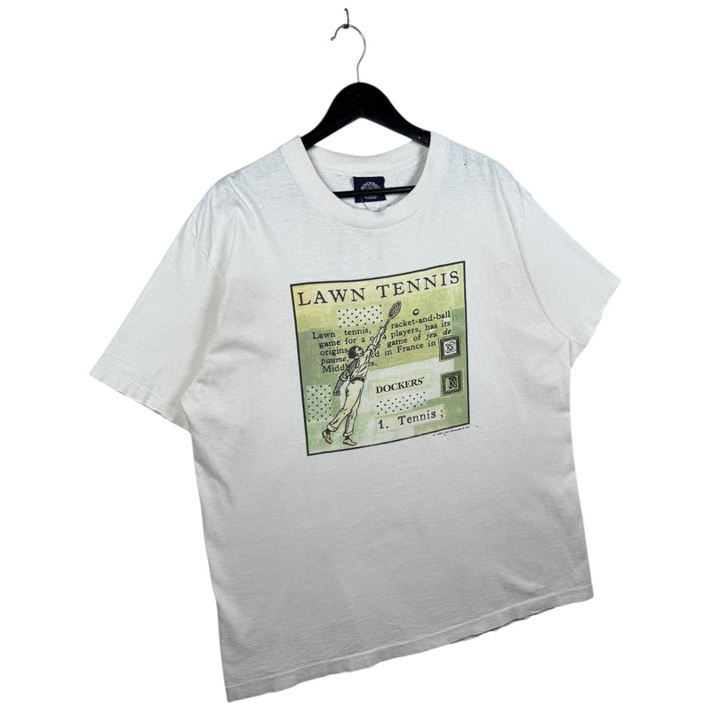 Vintage Dockers Lawn Tennis 90s Graphic T-Shirt