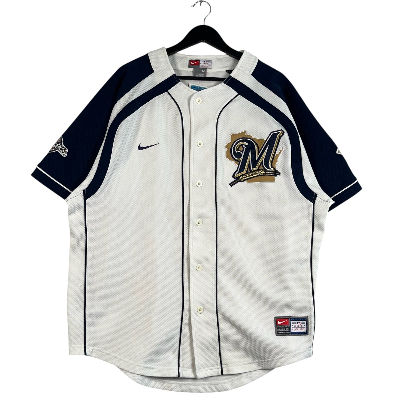 Vintage Nike Milwaukee Brewers Logo MLB Jersey