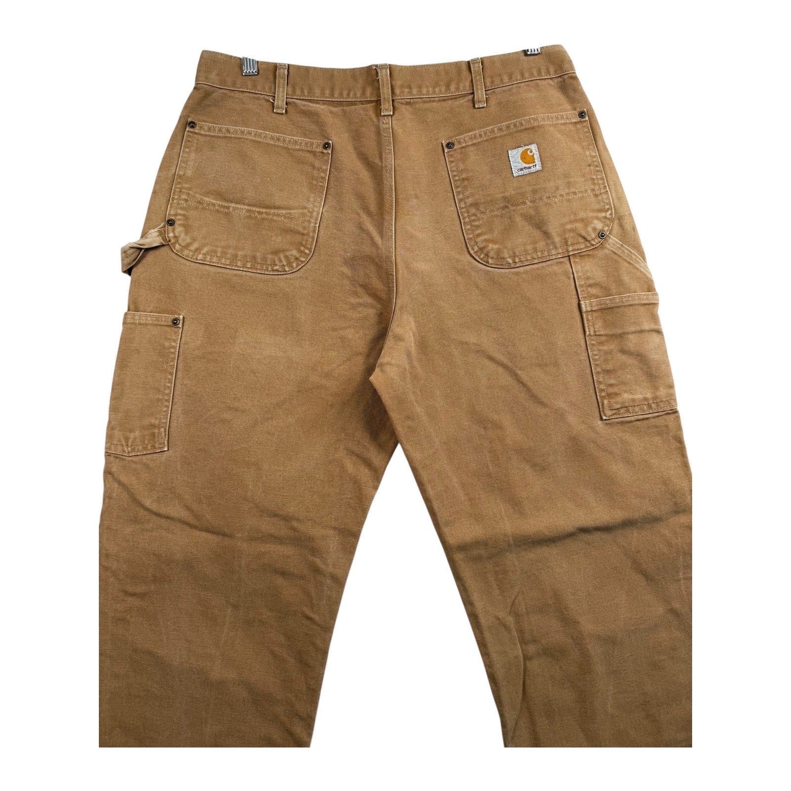 Vintage Carhartt Iconic Firm Duck Double Front Dungaree Work Pants 36x32