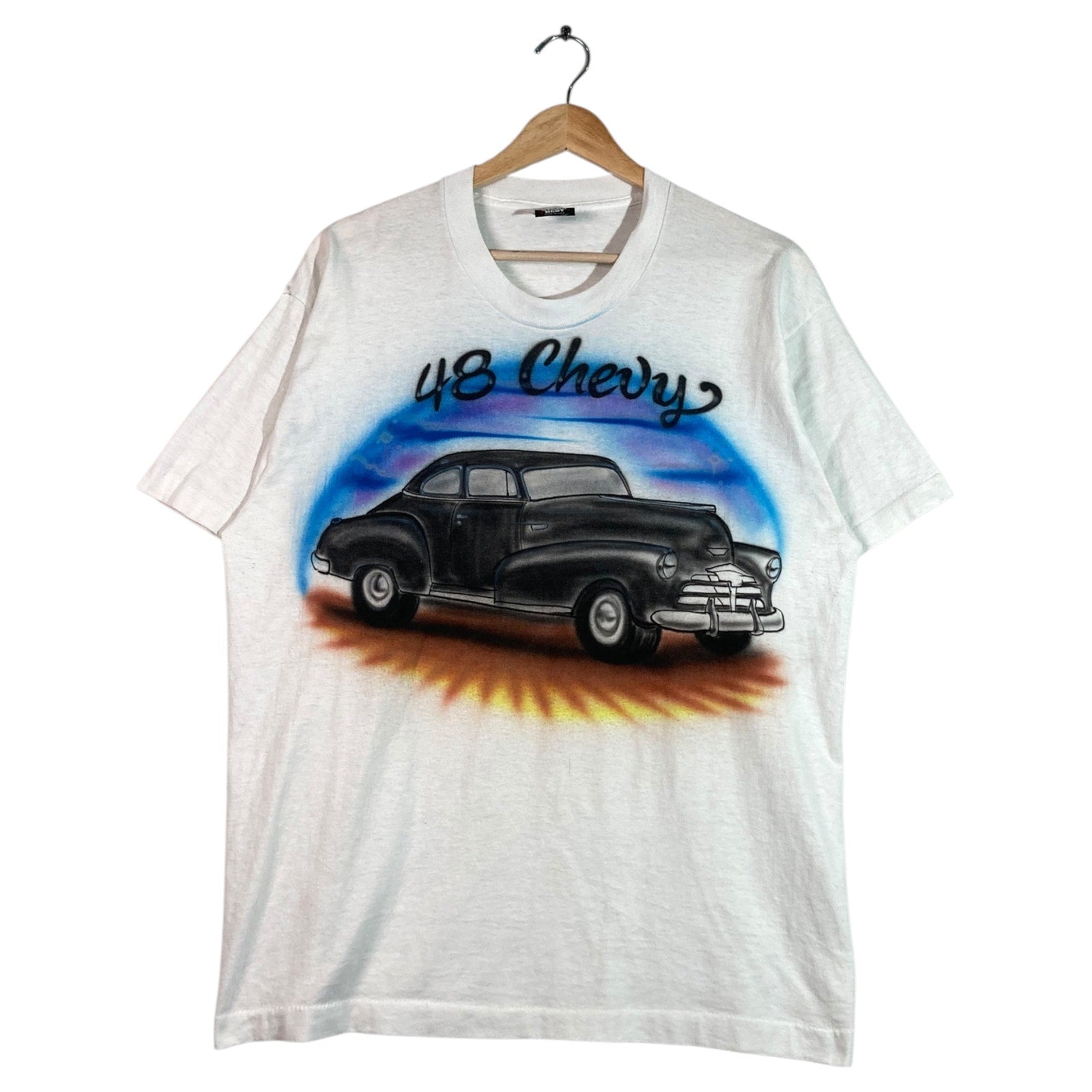 Vintage Airbrush 48 Chevy Lowrider Car Graphic T-Shirt
