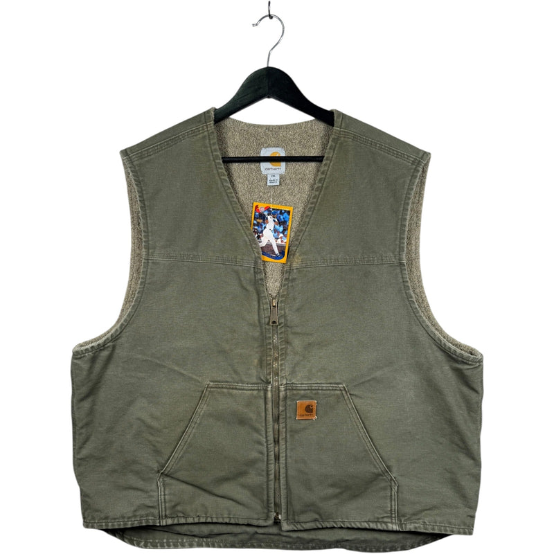 Vintage Carhartt Sherpa Lined Workwear Vest
