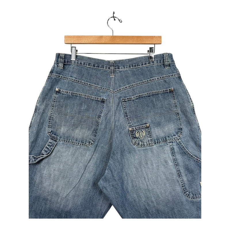 Vintage Cotton Jean Bermuda Denim Shorts 37