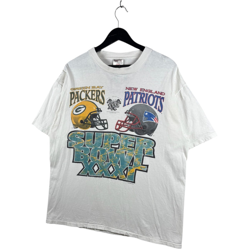 Vintage Super Bowl XXXI Packers Vs. Patriots NFL T-Shirt