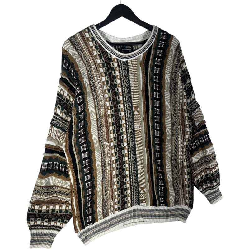 Vintage Coogi 3D Knit Wool Sweater