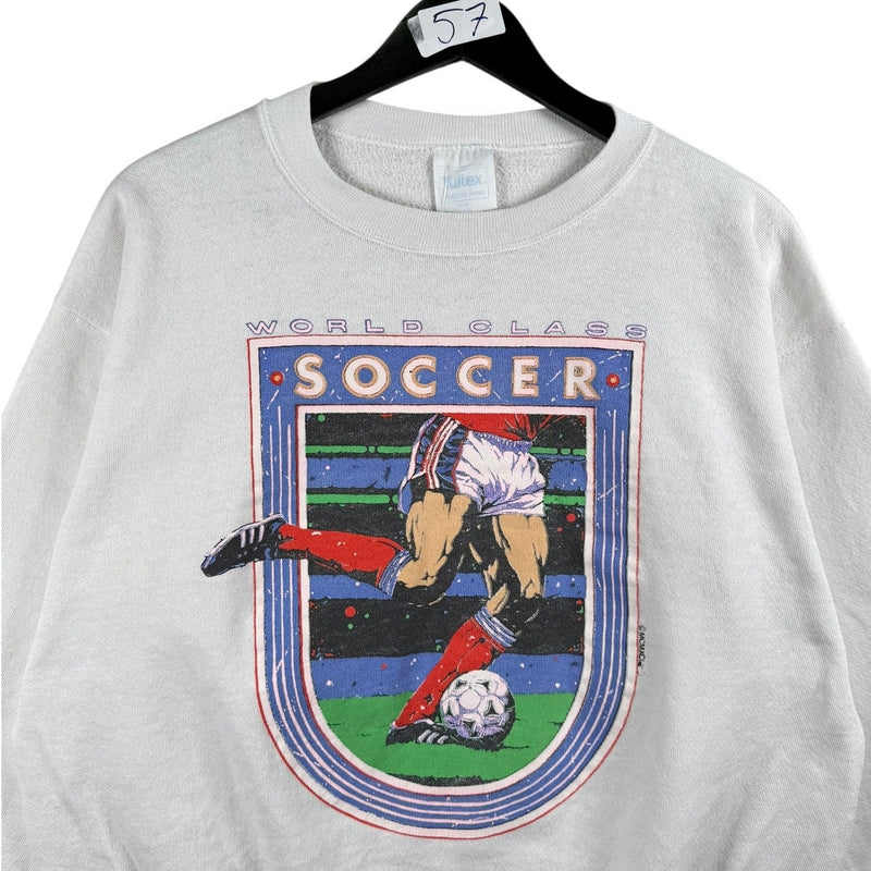 Vintage World Class Soccer Blackhawks Coach Crewneck