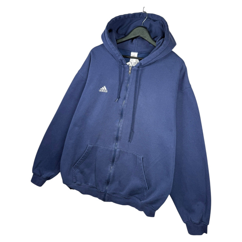 Vintage Adidas Drawstring Full Zip Hoodie
