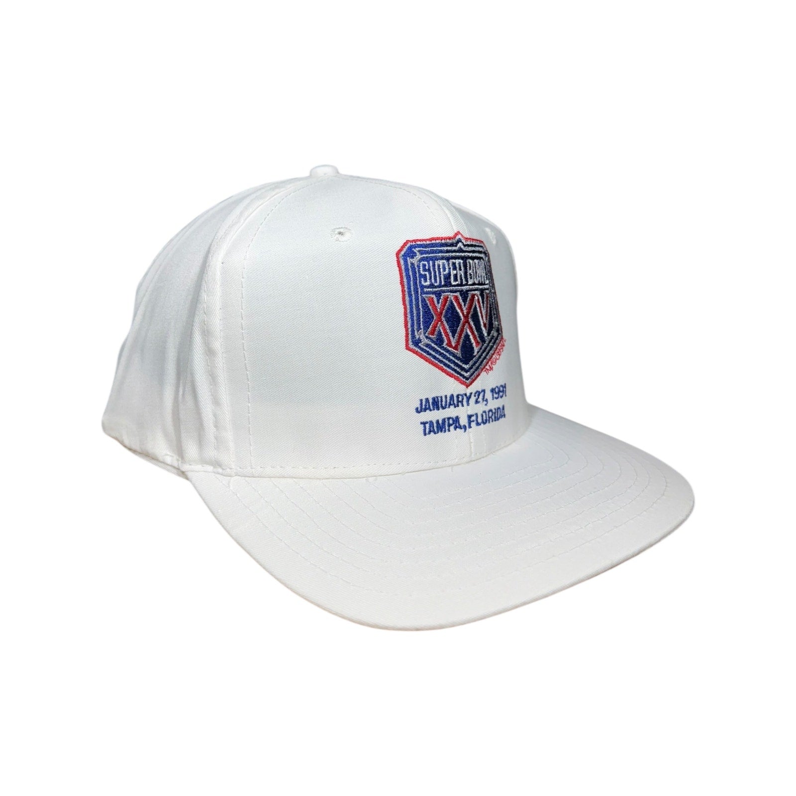 Vintage Super Bowl XXV 1991 Tampa Florida NFL Snapback Hat