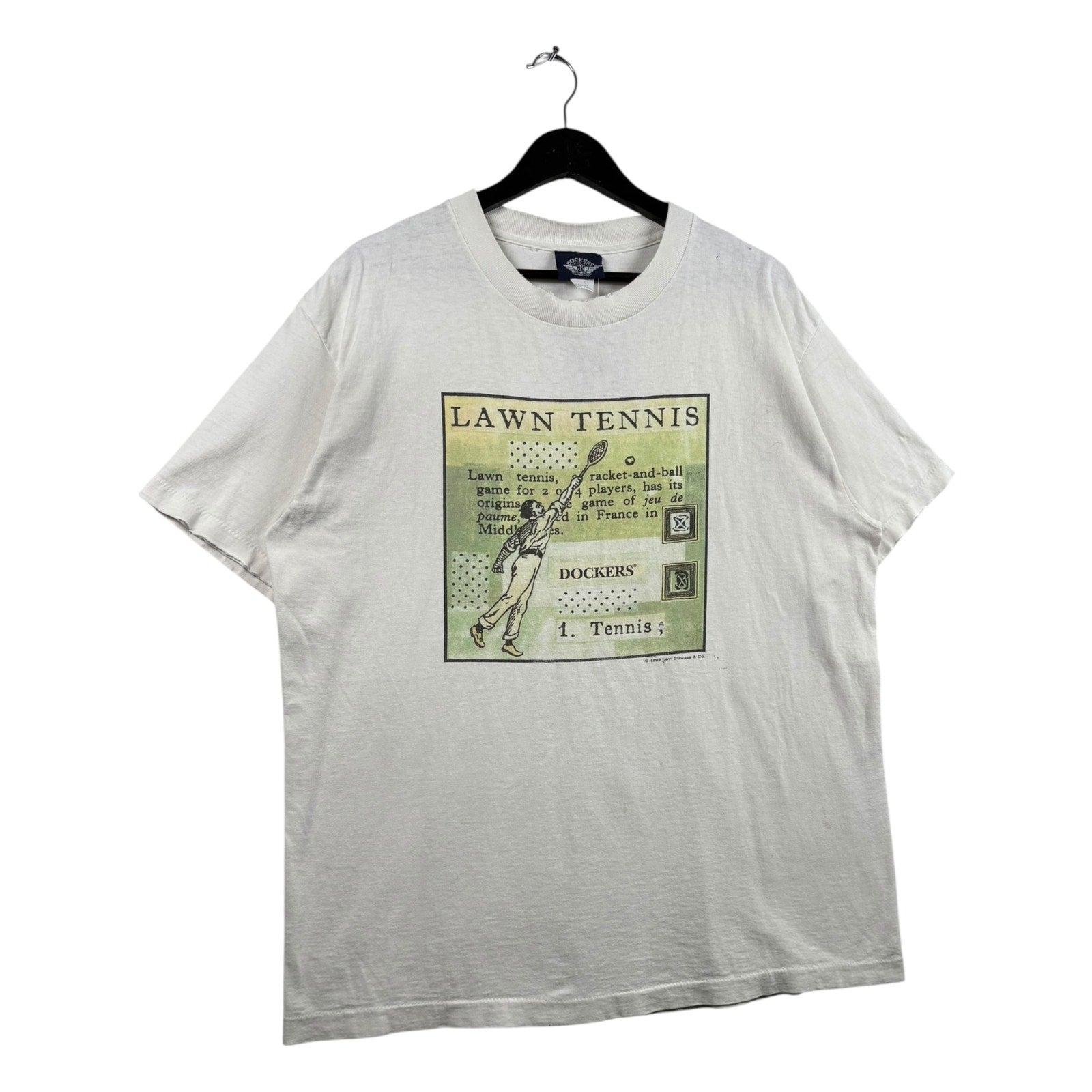 Vintage Dockers Lawn Tennis Graphic T-Shirt