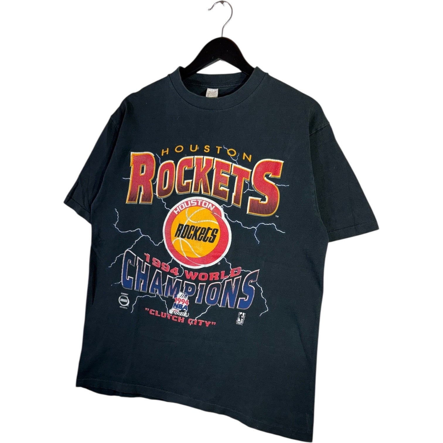 Vintage Houston Rockets 1994 Clutch City NBA T-Shirt
