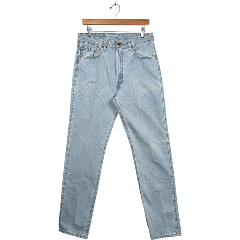 Vintage Levi's 505 Light Wash Straight Leg Jeans 34x34